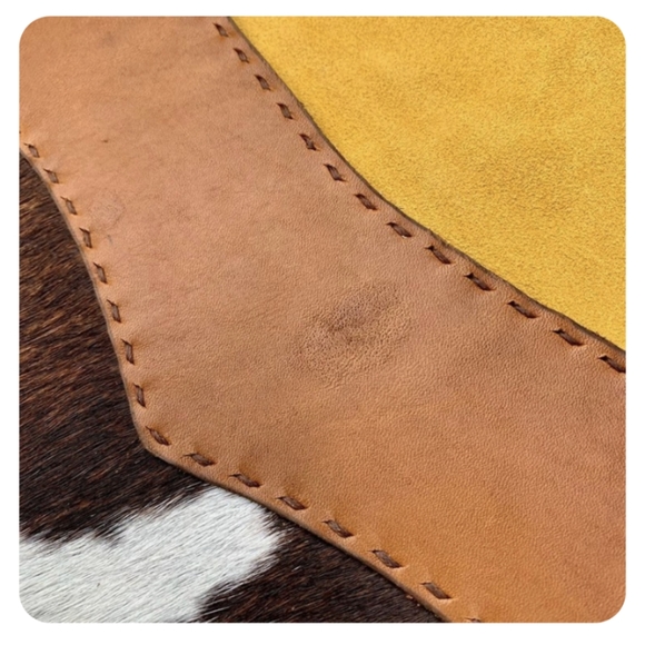 Cowhide Leather Chaps Belt Fringe Apron - handmade, one of a kind! - Picture 6 of 8